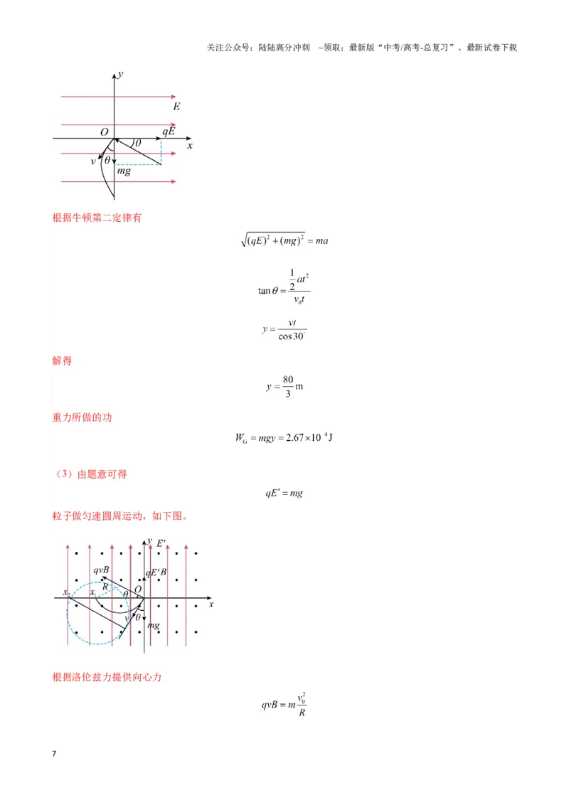 《专题13带电粒子在组（复）合场中运动的核心问题（教师版）_04-物理-高考总复习_专项复习_2025年_2025年高考物理热点模型》第7页预览