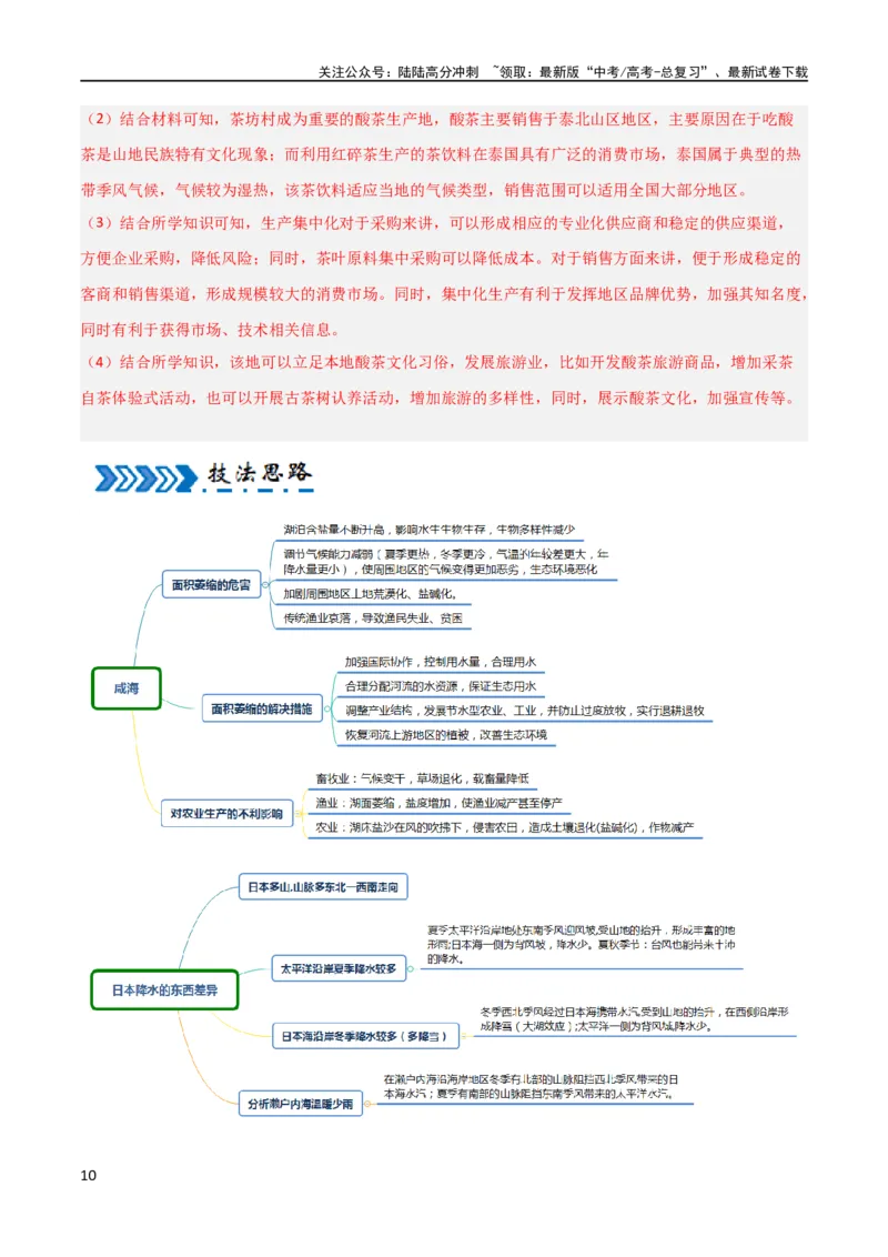 《区域突破世界地理（6大热点区域）（解析版）_07-地理-高考总复习_专项复习_2024年_2024年新高考地理大题突破限时集训大题专题精做_资料》第10页预览