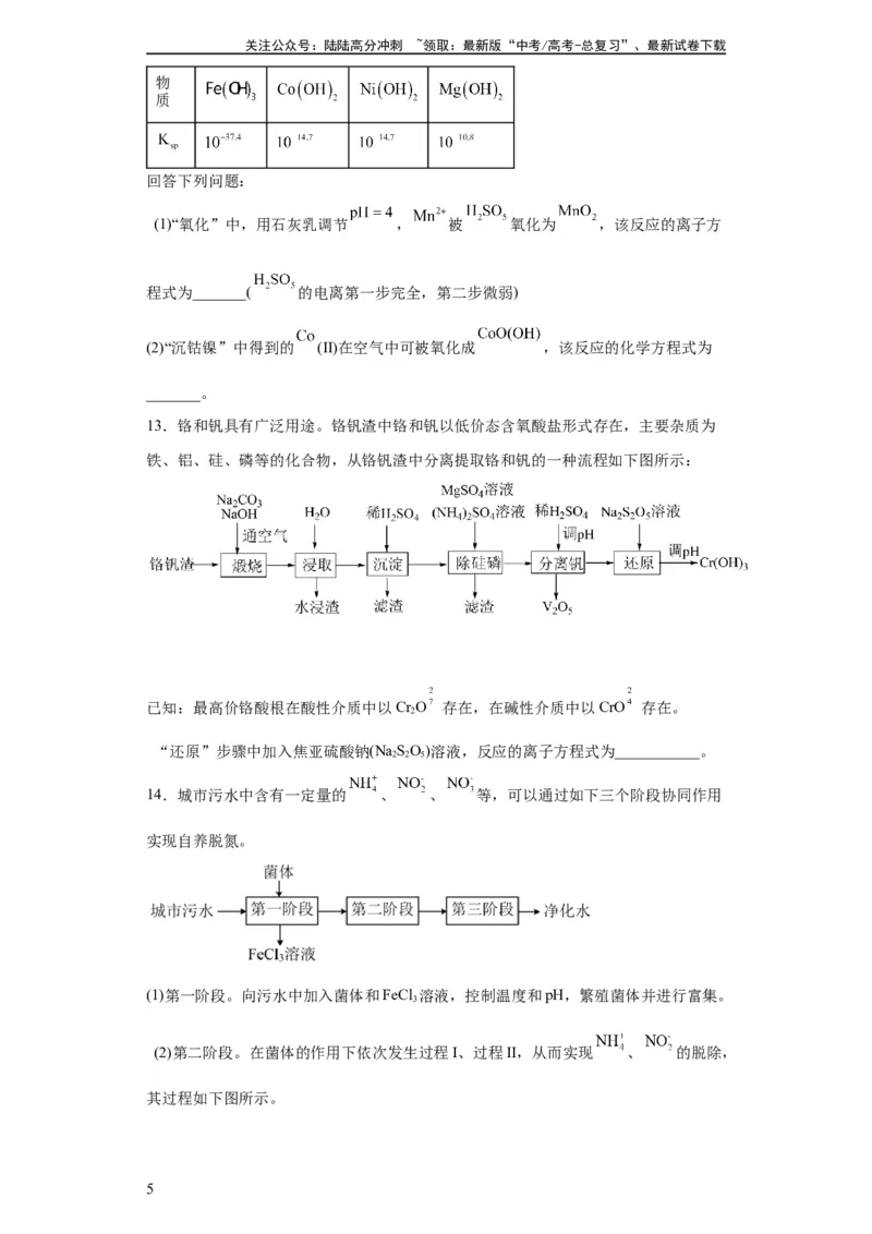 《陌生氧化还原反应方程式的书写（原卷版）_05-化学-高考总复习_一轮复习_2024年_2024年高三化学一轮复习高考专项训练知识梳理练习_资料》第5页预览