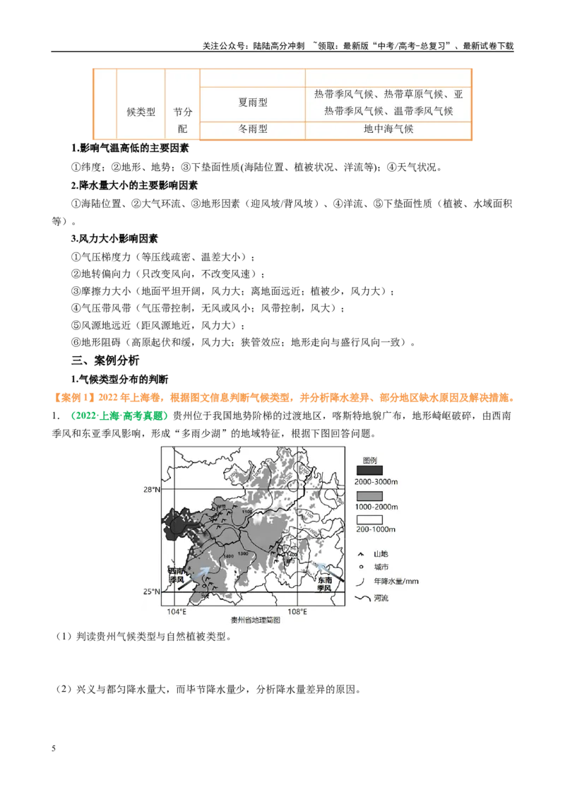 《专题15气候特征及成因的描述（学生版）_07-地理-高考总复习_二轮复习_2025年_2025年高考地理二轮热点题型归纳与变式演练（新高考通用）》第5页预览