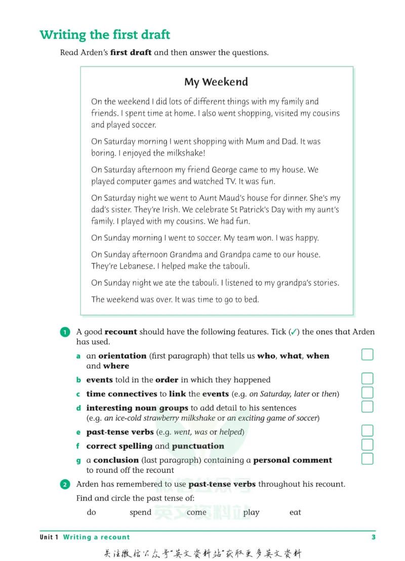《Writing-Workbook-Year-4_小初高学习资料合集（每天更新）_国外原版英文教辅汇总_澳大利亚写作练习册WritingWorkbook六册》第10页预览