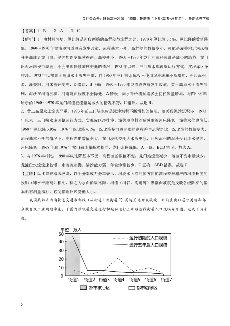 《地理-2023年高考地理预测卷02（福建卷）（全解全析）_07-地理-高考总复习_专项复习_2024年_2023年地理高考押题预测卷01》第2页预览