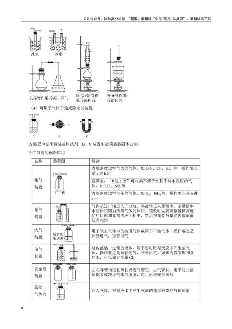 《第25讲常见仪器使用和实验基本操作（讲）-（解析版）_05-化学-高考总复习_一轮复习_2024年_2024年高考化学大一轮复习精讲精练+专题讲座_资料》第8页预览