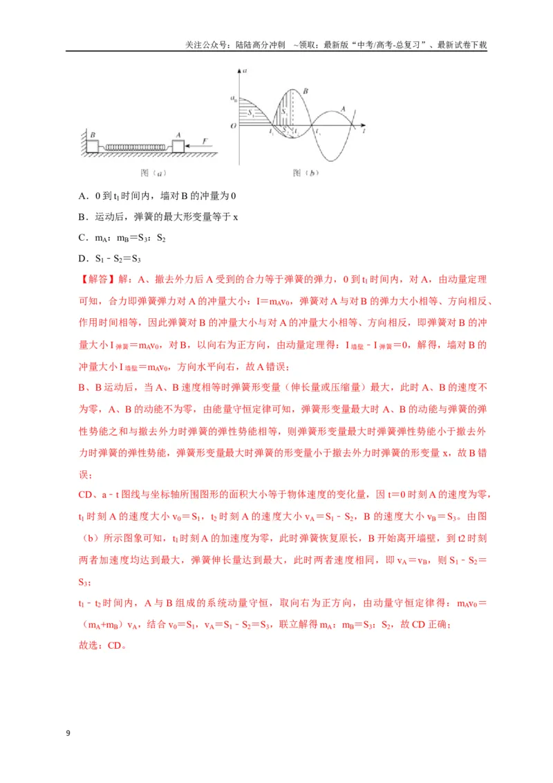 《专题13动量定理及应用（解析版）_04-物理-高考总复习_专项复习_2024年_2024高考物理三轮冲刺复习热点知识讲练题型归纳练_资料》第9页预览