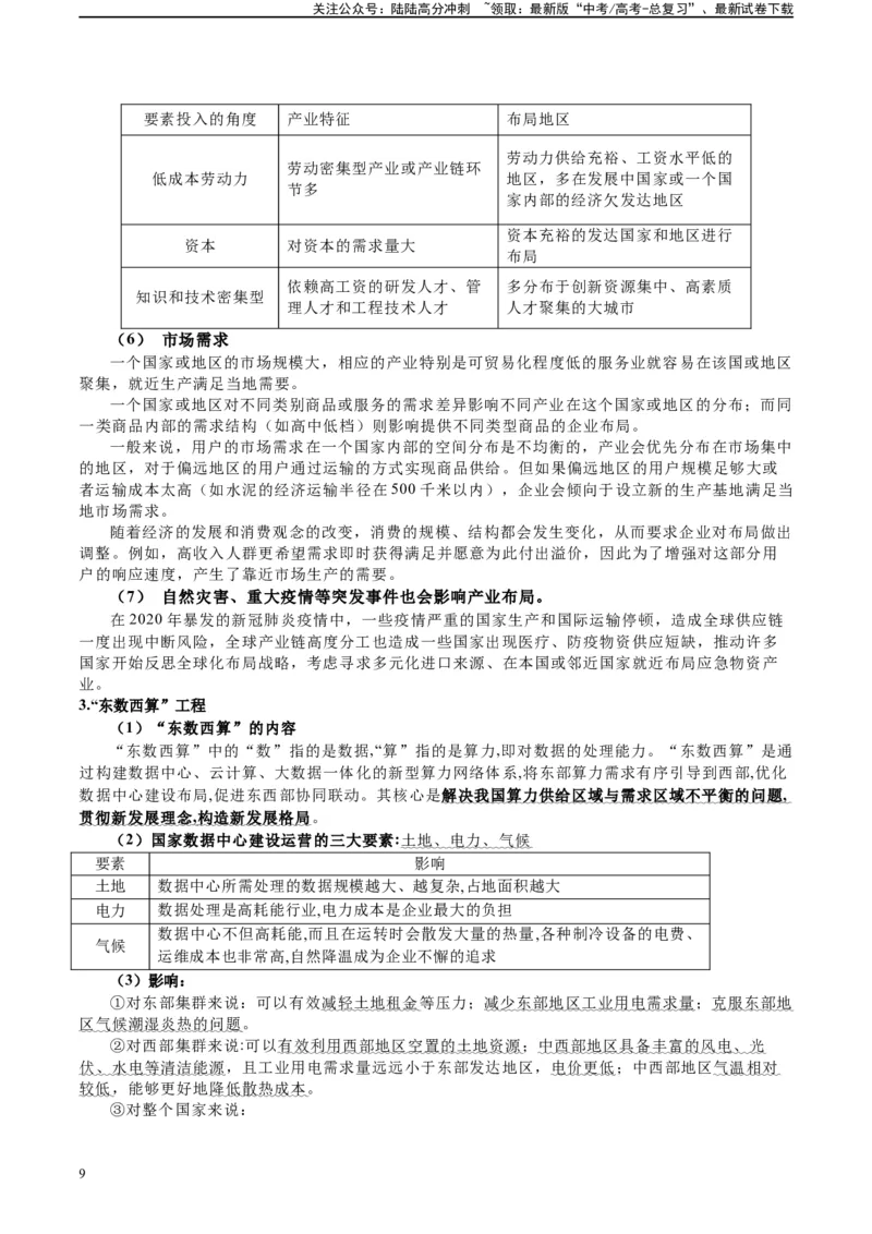《专题24工业区位及工程建设的相关问答（解析版）_07-地理-高考总复习_二轮复习_2024年_2024高考地理二轮复习热点题型归纳与变式演练解题电子版_资料》第9页预览