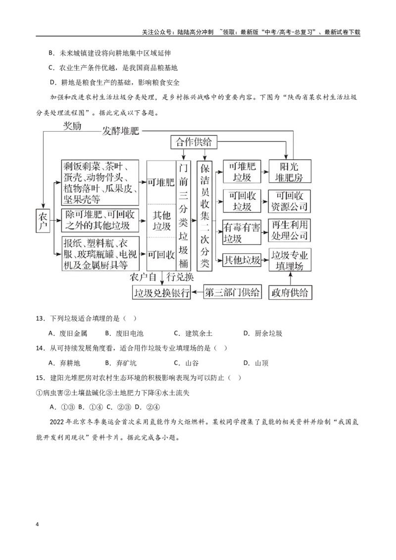 《专题23资源安全、环境安全与国家安全（高频选择题50题）-（全国通用）（原卷版）_07-地理-高考总复习_一轮复习_2024年_2024年高考地理一轮题型突破训练（全国通用）_资料_1-资料》第4页预览