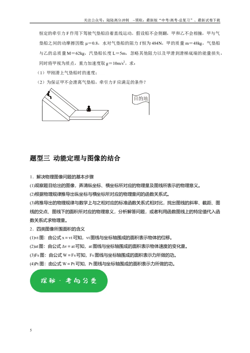 《专题10动能定理的应用（原卷版）_04-物理-高考总复习_专项复习_2025年_2025新版高考物理复习知识点梳理加题型归纳原卷加解析_资料》第5页预览