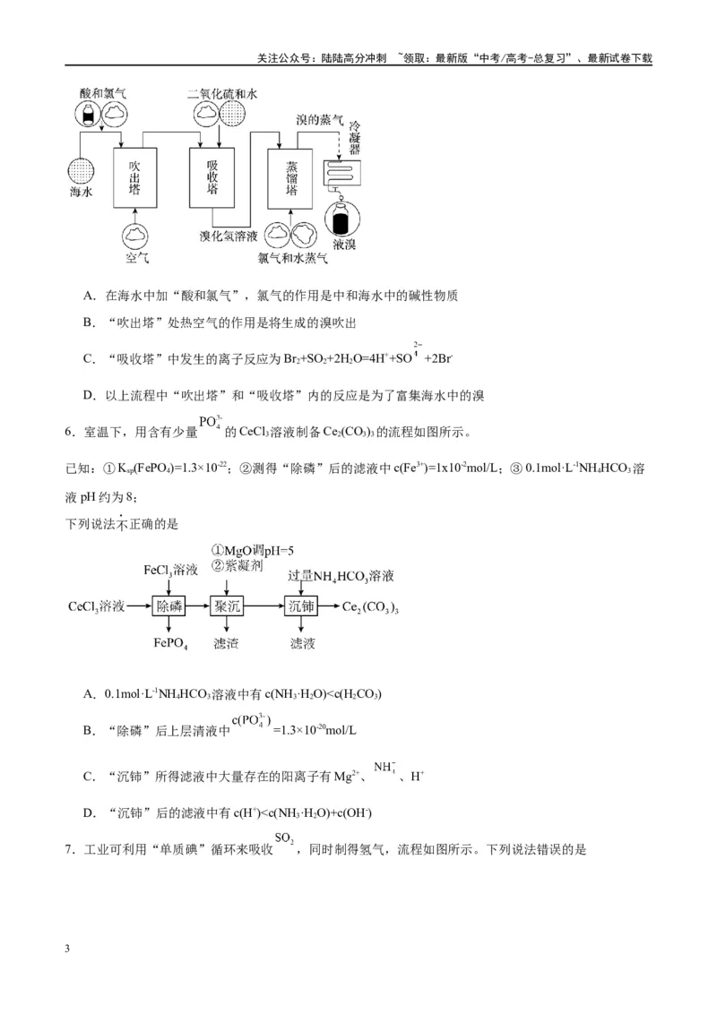 《第32讲无机化工流程题的解题策略（特训）-（原卷版）_05-化学-高考总复习_一轮复习_2024年_2024年高考化学大一轮复习卓越讲义_资料》第3页预览