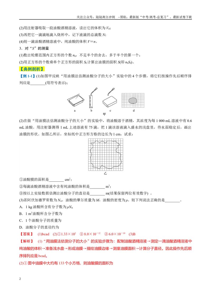 《专题11光学和热学实验(解析版)_04-物理-高考总复习_二轮复习_2025年_2025年高考物理二轮热点题型归纳与变式演练（新高考通用）》第2页预览