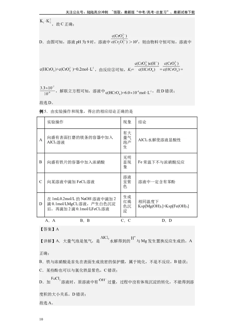 《第22讲盐类的水解-（教师版）_05-化学-高考总复习_一轮复习_2024年_2024年高考化学精准一轮复习讲义_资料》第10页预览
