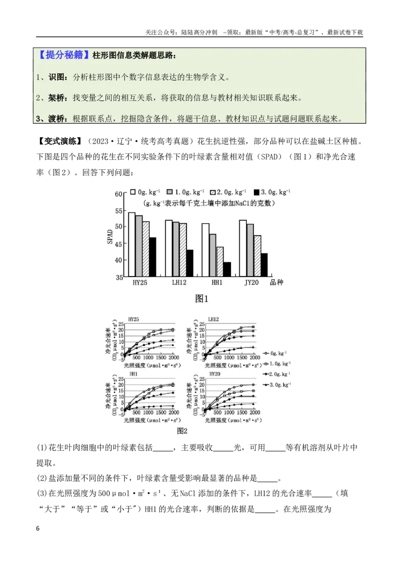 《专题11情境信息类（原卷版）_06-生物-高考总复习_二轮复习_2024年_2024高考生物二轮复习热点题型归纳与变式演练解题_资料》第6页预览