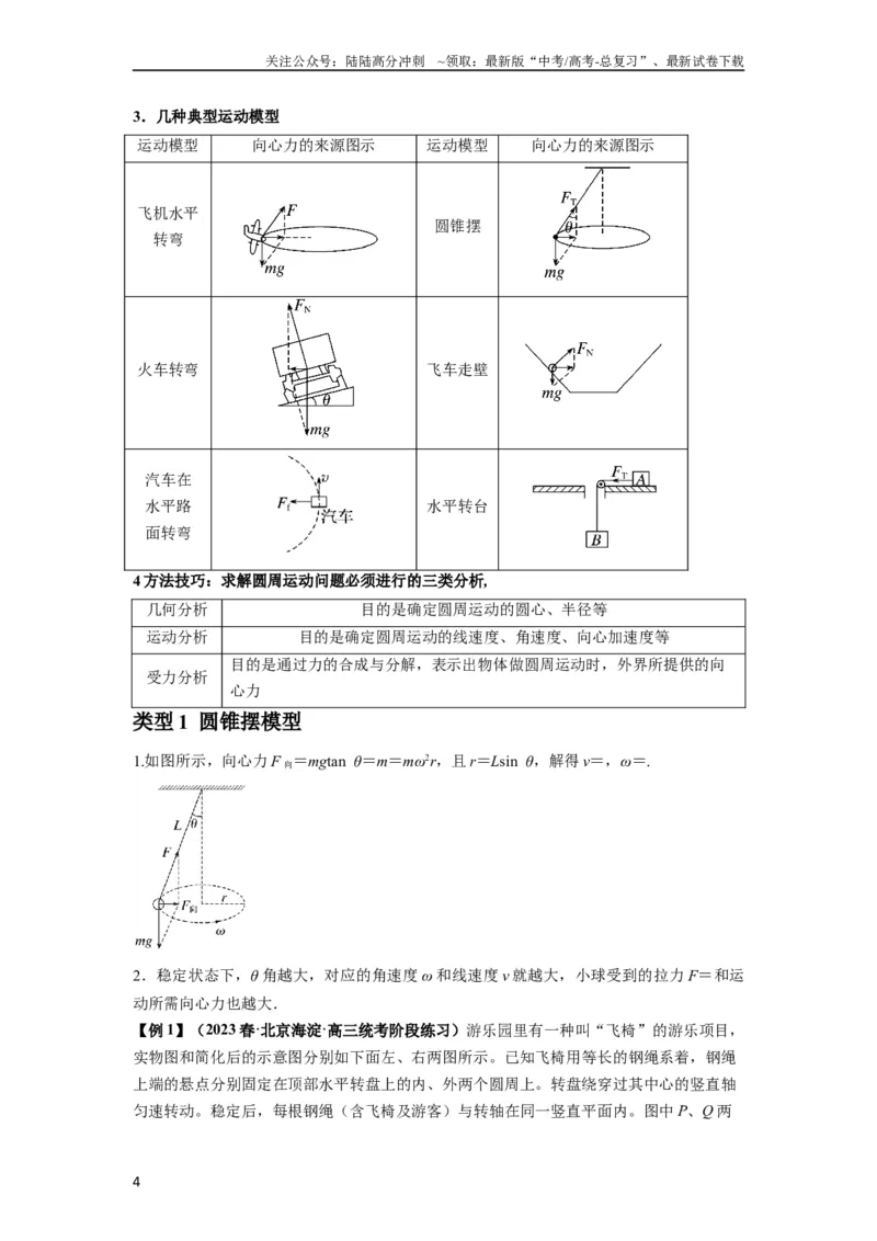《专题09圆周运动常考模型（原卷版）_04-物理-高考总复习_一轮复习_2024年_2024年高考物理一轮复习热点题型归类训练重点提升_2023版》第4页预览