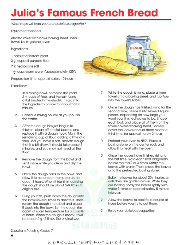 《SpectrumReadingWorkbookG7_小初高学习资料合集（每天更新）_国外原版英文教辅汇总_SpectrumReadingWorkbook》第10页预览