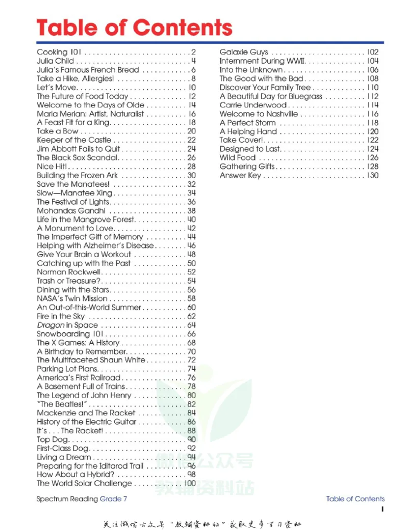 《SpectrumReadingWorkbookG7_小初高学习资料合集（每天更新）_国外原版英文教辅汇总_SpectrumReadingWorkbook》第5页预览
