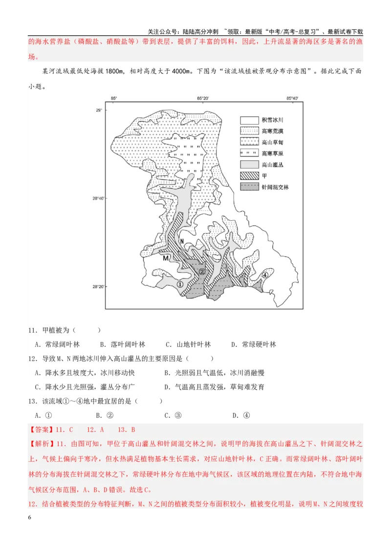 《信息必刷卷04（江苏专用）（教师版）_07-地理-高考总复习_专项复习_2025年_2025年高考考前必刷题（多地区）地理_2025年高考地理考前必刷卷（江苏专用）5套》第6页预览