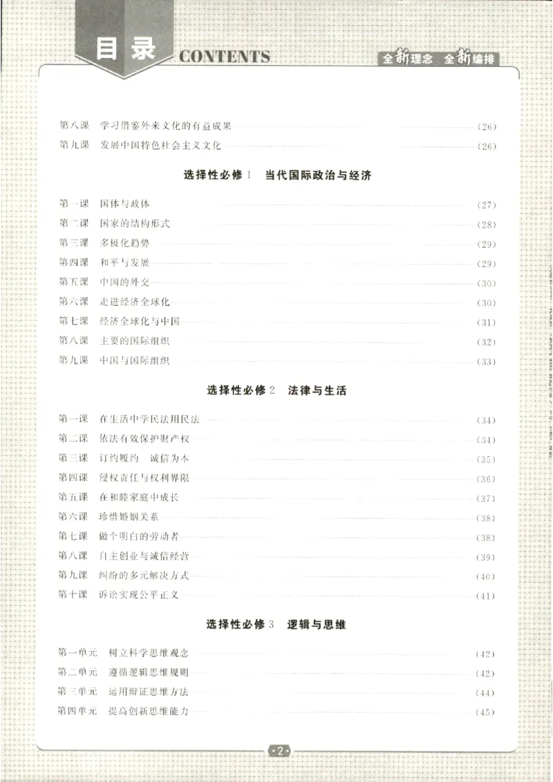 《优化方案-高考总复习-政治(新高考)-教材背记手册_小初高学习资料合集（每天更新）_2027版《优化方案》高考总复习》第2页预览