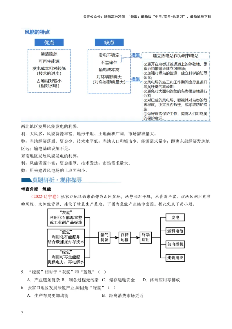 《专题12微专题新能源开发利用（讲义）（原卷版）_07-地理-高考总复习_二轮复习_2024年_2024年高考地理二轮复习讲练测（新教材新高考）_配套讲义》第7页预览