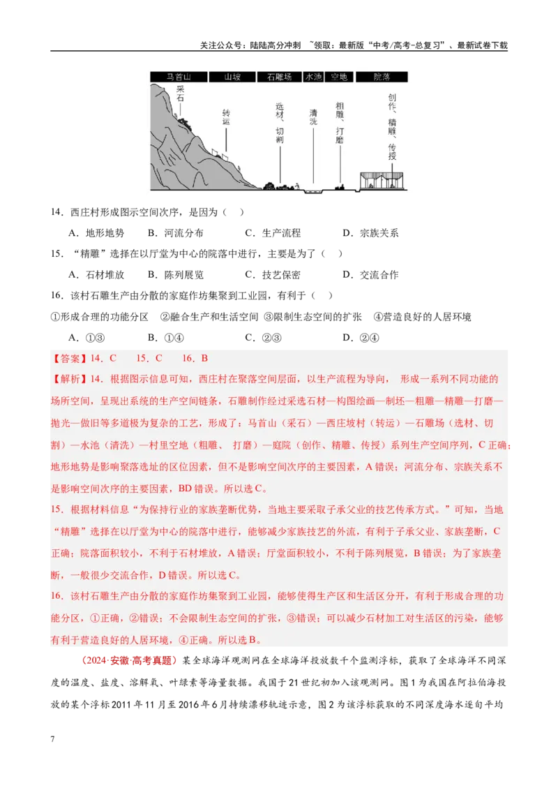《专题18资源、环境与国家安全-（解析版）_07-地理-高考总复习_专项复习_2025年_十年（2015-2024）高考地理真题分类汇编（全国通用）》第7页预览