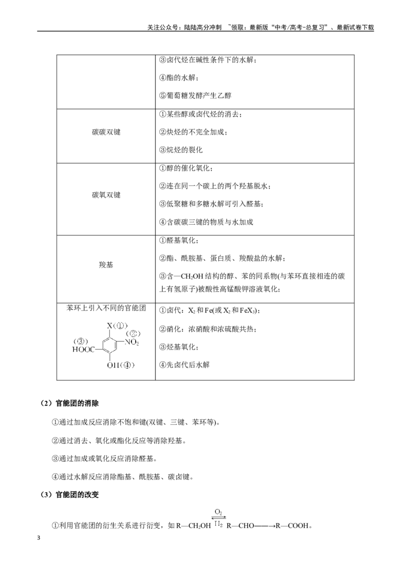 《第63讲有机合成与推断（原卷版）_05-化学-高考总复习_一轮复习_2024年_2024年高考化学一轮·夯基提能复习精讲精练_资料》第3页预览