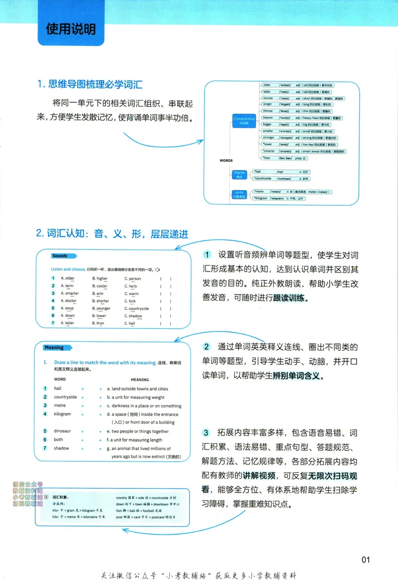 《高途功夫英语小学词汇精讲精练六年级下册PEP版_小初高学习资料合集（每天更新）_小学英语学习资料大合集_高途功夫英语小学词汇精讲精练》第7页预览
