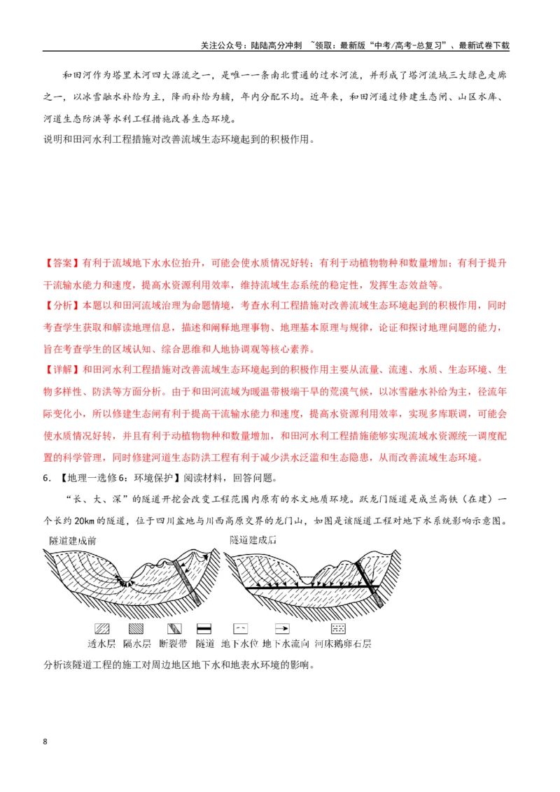 《专题19环境与发展（高频非选择题50题）-（全国通用）（解析版）_07-地理-高考总复习_一轮复习_2024年_2024年高考地理一轮题型突破训练（全国通用）_资料_1-资料》第8页预览
