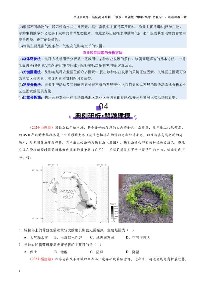 《专题09产业区位与产业发展（讲义）（学生版）_07-地理-高考总复习_二轮复习_2025年_2025年高考地理二轮复习课件+讲义+练习（新高考通用）_专题9产业区位与产业发展》第9页预览