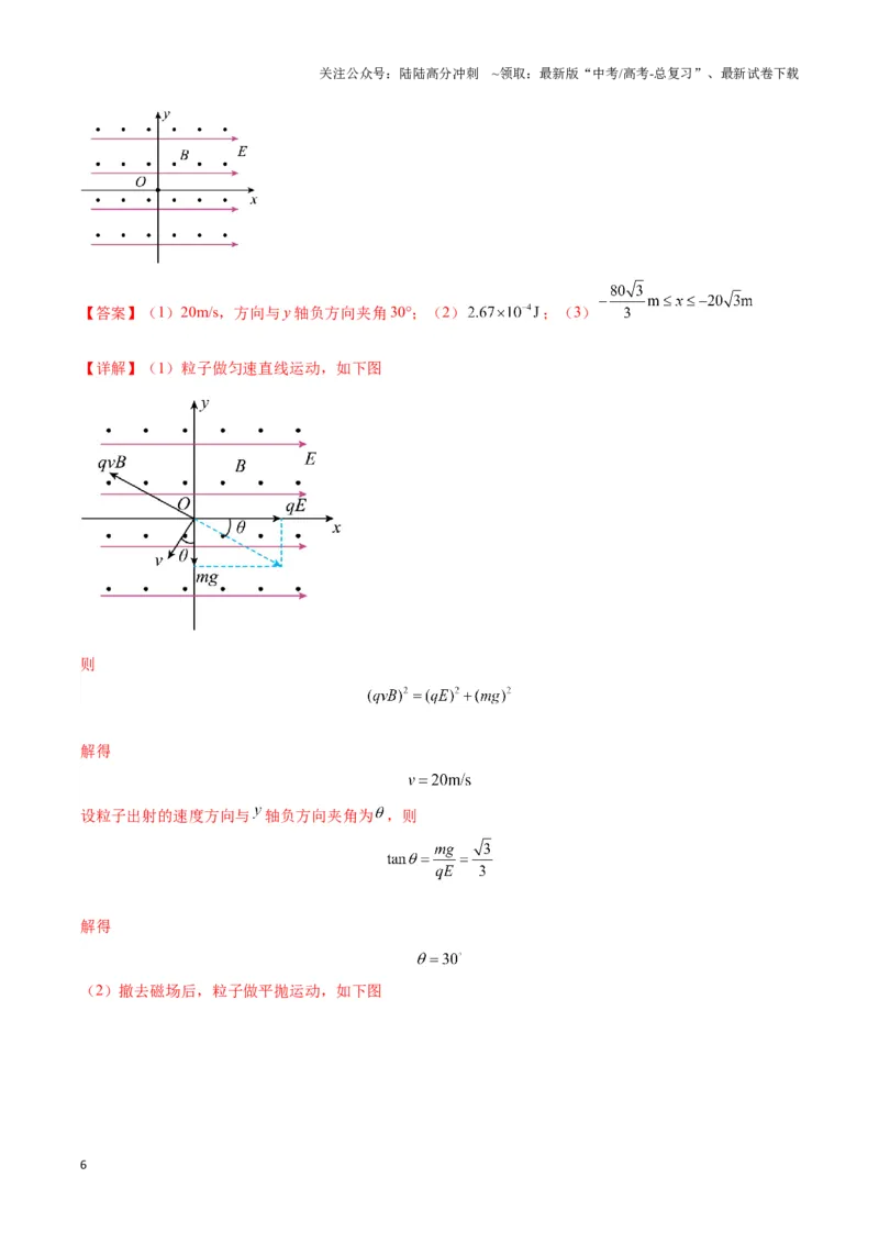 《专题13带电粒子在组（复）合场中运动的核心问题（教师版）_04-物理-高考总复习_二轮复习_2025年_2025届高考物理二轮复习热点题型归类_资料_2024版》第6页预览