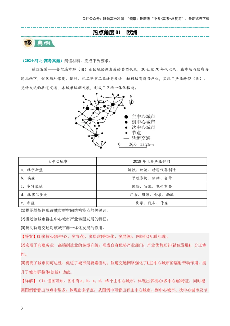 《区域突破世界地理（6大热点角度）（解析版）_07-地理-高考总复习_三轮冲刺_大题精做冲刺2025年高考地理大题突破+限时集训（新高考通用）》第3页预览
