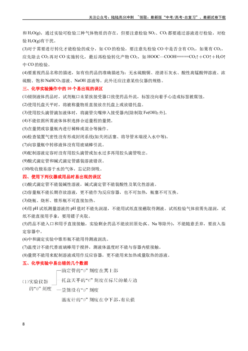 《通关12化学实验综合（学生版）（新高考专用）_05-化学-高考总复习_专项复习_2025年_2025年高考化学抢分秘籍（新高考专用）_2024版_第二部分命题热点通关》第8页预览