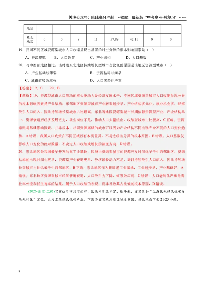 《专题08区域发展战略和国家安全（5大考点）（教师版）_07-地理-高考总复习_专项复习_2026年-地理高考专项复习_2026年高考地理二模试题分类汇编（新高考专用）-G288_2026版》第8页预览