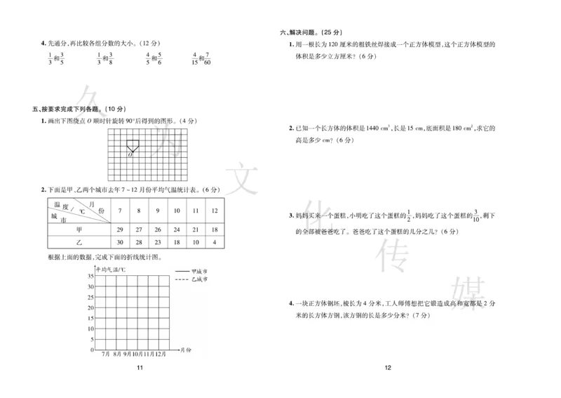 《《期末大盘点》5年级数学下册（人教版_小学1-6年级全科全套_1-6年级全科下册_五年级_五年级下数学_数学五下人教版》第7页预览