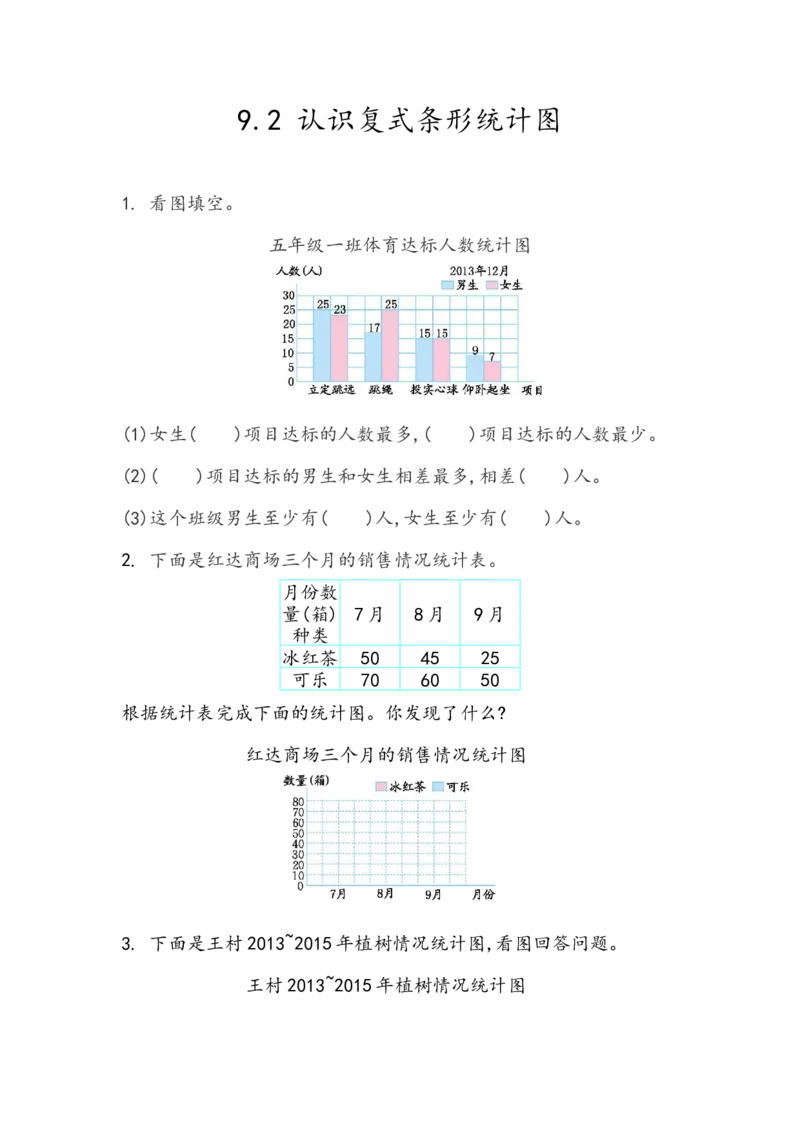 《五（上）54制青岛版数学九单元课时.1_小学1-6年级全科全套_1-6年级全科上册_五年级_五年级上数学_A五年级数学（青岛五四版）_青岛五四数学五上课时练习》第2页预览