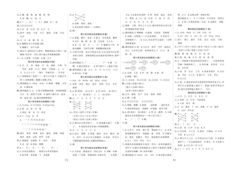 《黄冈名师全优AB卷语文1年级下答案_小学1-6年级全科全套_1-6年级全科下册_一年级_一年级下语文_语文一下单元检测试卷》第2页预览