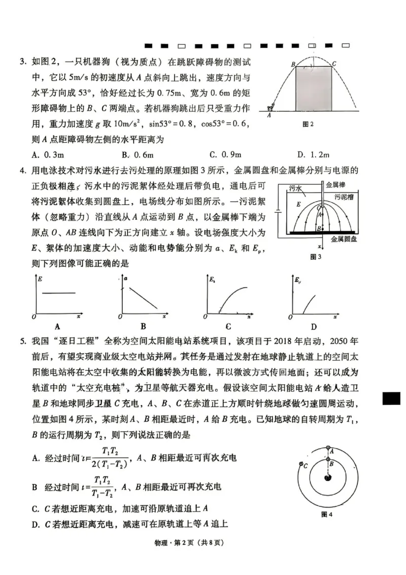 《云师大附中2027届高三下学期适应性考试（一）物理试卷+答案_小初高学习资料合集（每天更新）_2026年6月高中物理试卷汇编_0628物理》第2页预览
