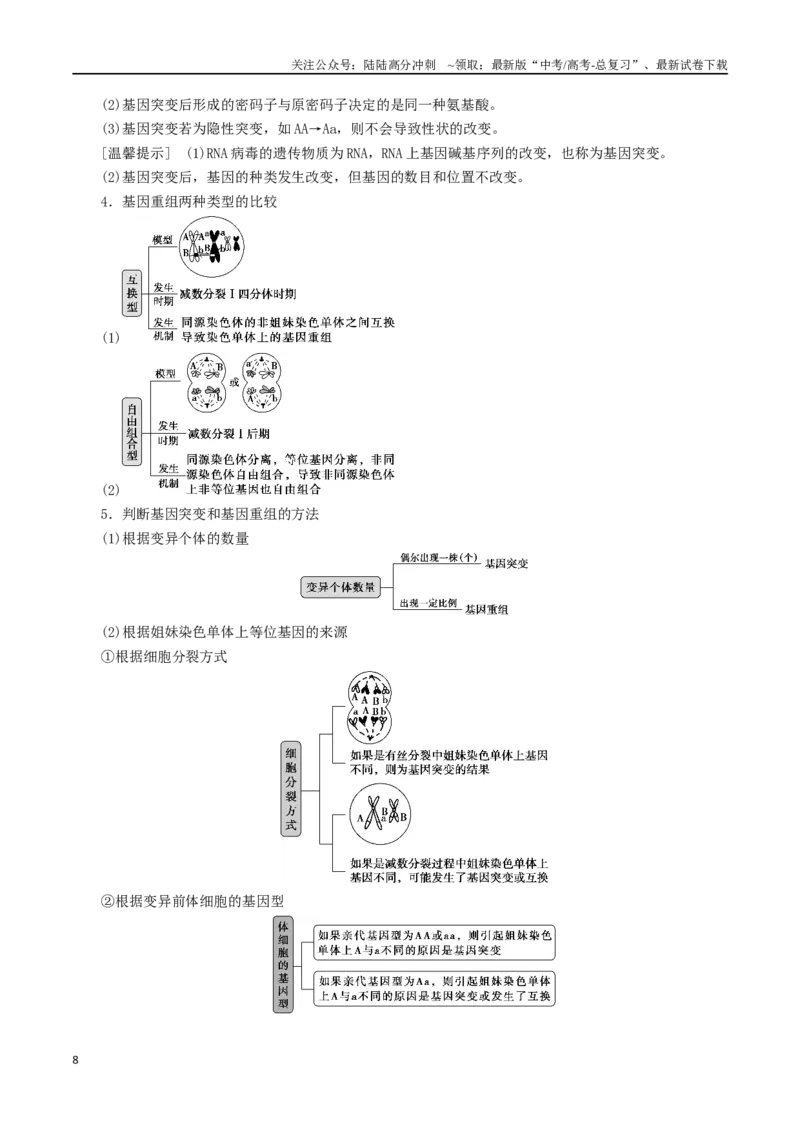 《专题06遗传规律与育种（原卷版）_06-生物-高考总复习_二轮复习_2024年_2024年高考生物二轮复习考点归纳与解题策略新高考_资料》第8页预览