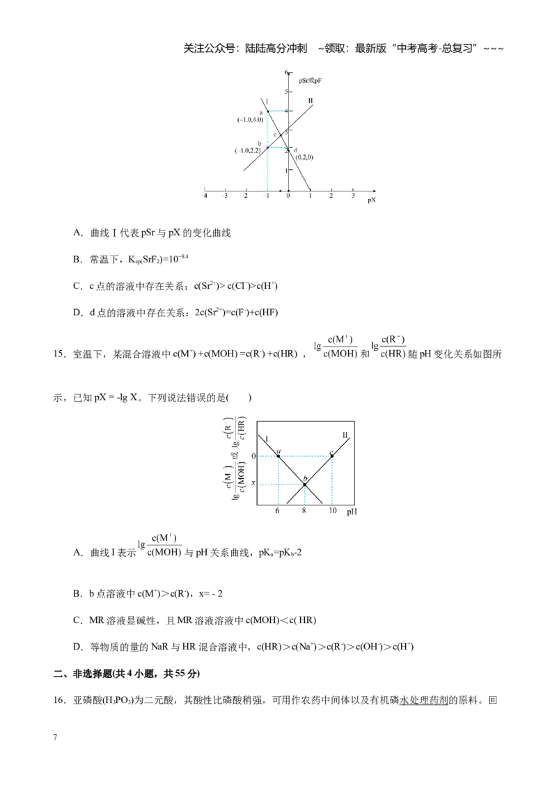 《第八章水溶液中的离子反应与平衡（单元测试试卷及教师版）_05-化学-高考总复习_一轮复习_2026年-化学高考一轮复习_2026年高考化学大一轮复习-G354_资料》第7页预览