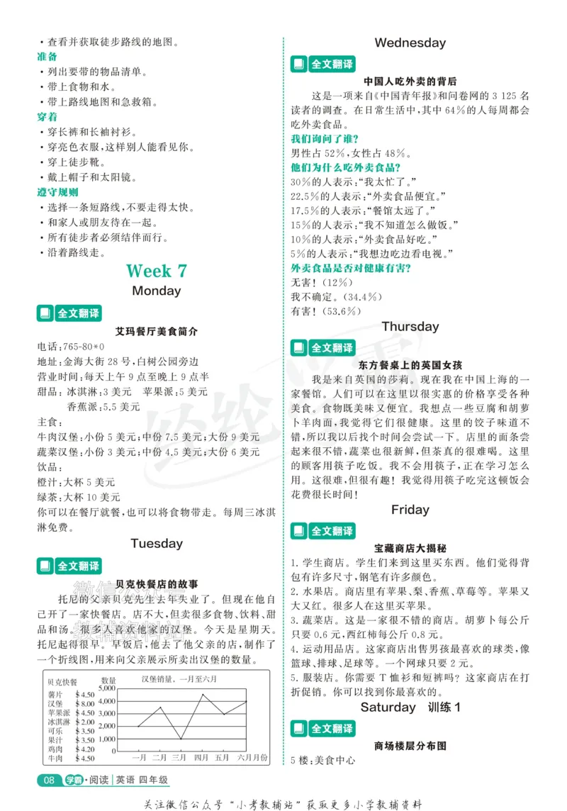 《《5星学霸阅读英语100篇》4年级全文翻译(1)_小初高学习资料合集（每天更新）_小学英语学习资料大合集_5星学霸阅读英语100篇》第8页预览