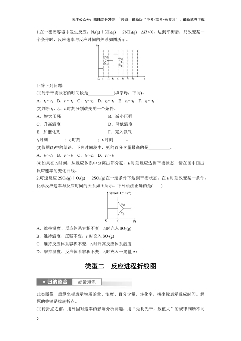 《第8章第50讲　常考化学反应速率和化学平衡图像的分析_05-化学-高考总复习_一轮复习_2024年_2024高考化学大一轮复习课件讲义新人教版知识总结_学生版在此文件夹_大一轮复习讲义》第2页预览