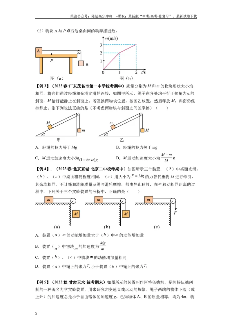 《专题06牛顿运动定律的综合应用（原卷版）_04-物理-高考总复习_一轮复习_2024年_2024年高考物理一轮复习热点题型归类训练重点提升_2024版》第5页预览