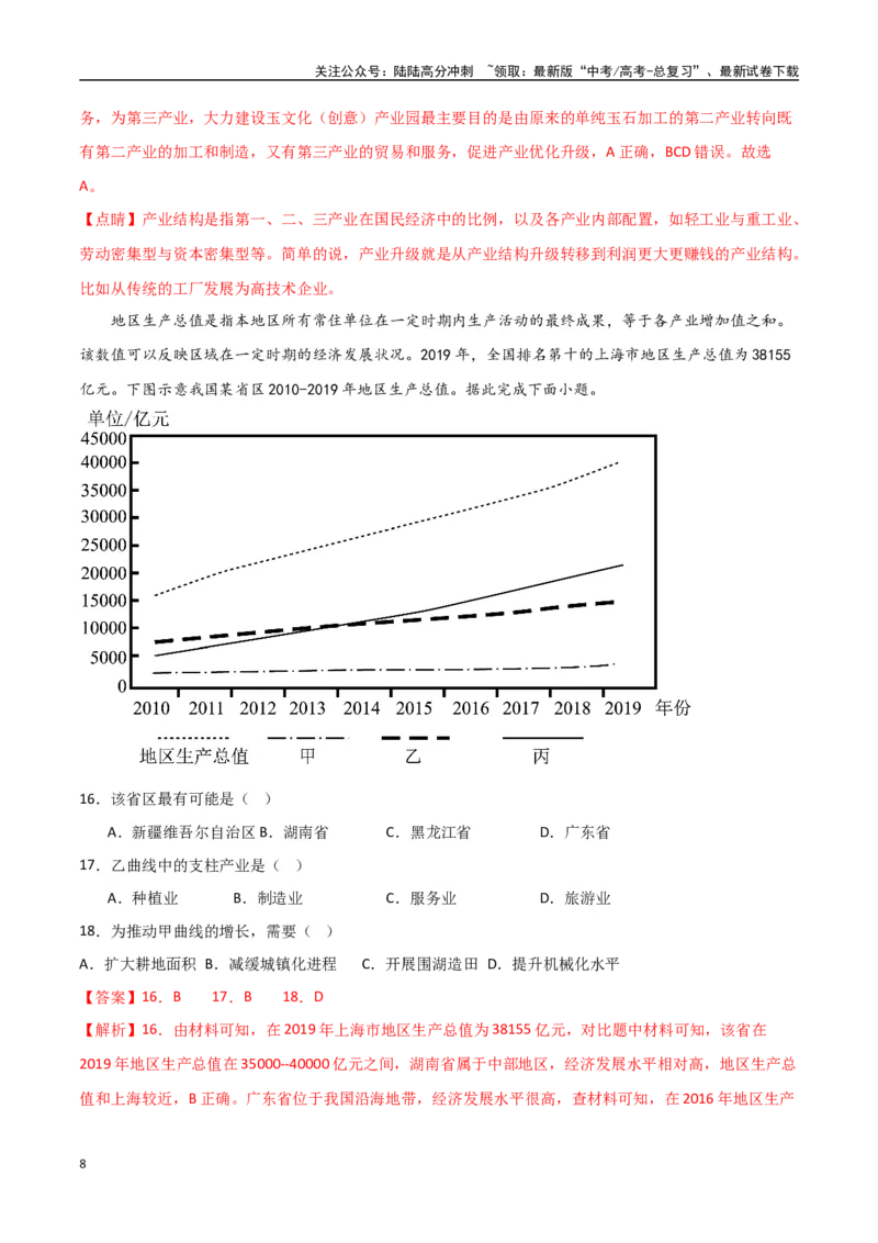 《专题21城市、产业与区域协调发展（高频选择题50题）-（全国通用）（解析版）_07-地理-高考总复习_一轮复习_2024年_2024年高考地理一轮题型突破训练（全国通用）_资料_1-资料》第8页预览