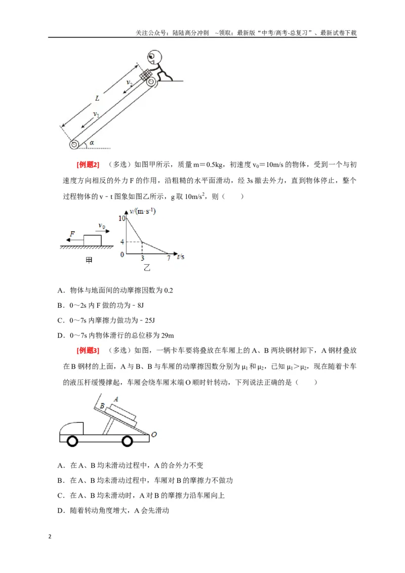 《专题09功和功率（原卷版）_04-物理-高考总复习_专项复习_2024年_2024高考物理三轮冲刺复习热点知识讲练题型归纳练_资料》第2页预览