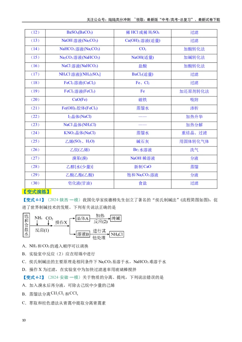 《题型02化学实验基础-（新高考通用）（原卷版）_05-化学-高考总复习_二轮复习_2025年_2025年高考化学二轮热点题型归纳与变式演练（新高考通用）》第10页预览