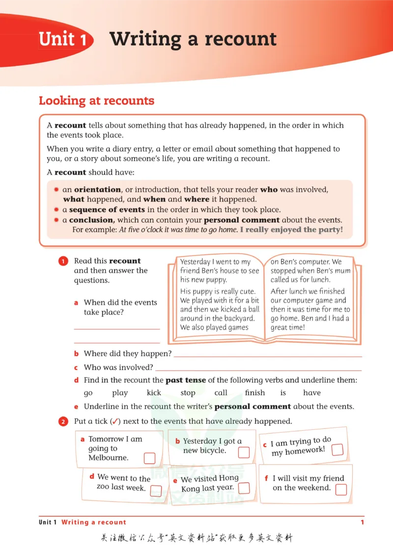 《Writing-Workbook-Year-3_小初高学习资料合集（每天更新）_国外原版英文教辅汇总_澳大利亚写作练习册WritingWorkbook六册》第8页预览