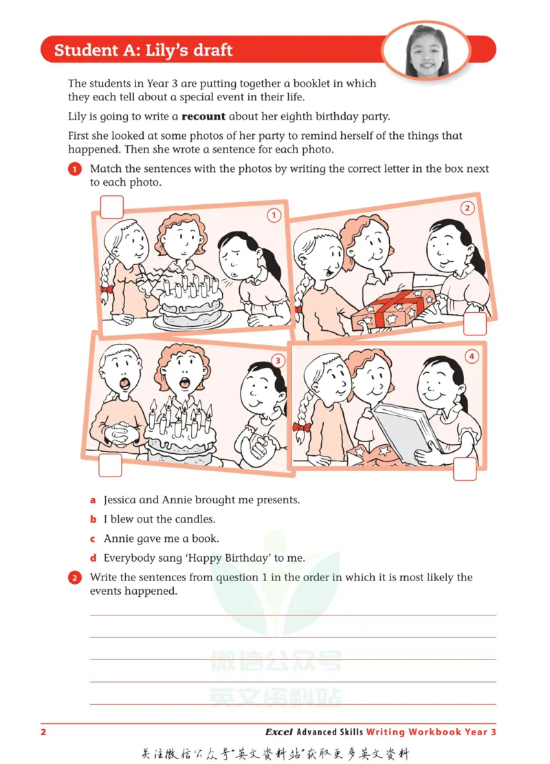 《Writing-Workbook-Year-3_小初高学习资料合集（每天更新）_国外原版英文教辅汇总_澳大利亚写作练习册WritingWorkbook六册》第9页预览