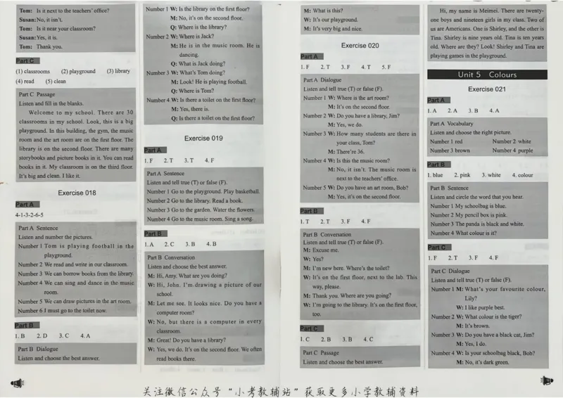 《听霸小学英语听力128篇三年级答案_小初高学习资料合集（每天更新）_听霸（小学英语听力128篇）》第6页预览