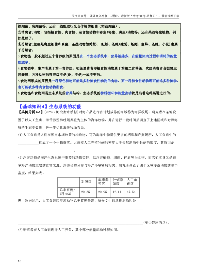 《专题08生态系统综合题（解析版）_06-生物-高考总复习_二轮复习_2025年_2025年高考生物二轮热点题型归纳与变式演练（新高考通用）》第10页预览