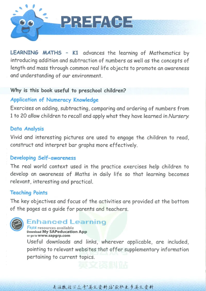 《新加坡SAPLearningMathematics数学教材幼儿1级_小初高学习资料合集（每天更新）_国外原版英文教辅汇总_新加坡SAP系列_新加坡SAPLearningMathematics数学教材》第4页预览