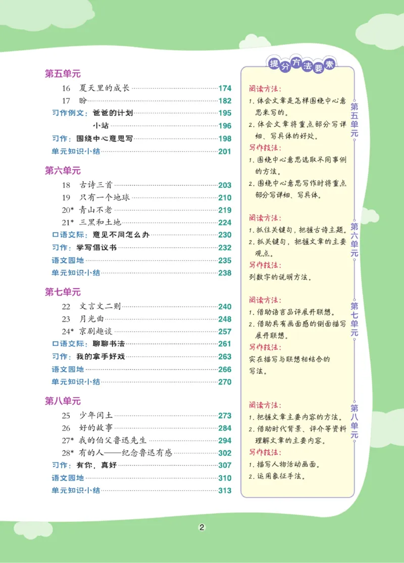 《《点拨》6年级语文上册人教版_小学1-6年级全科全套_1-6年级全科上册_六年级_语文_语文六上课前预习》第7页预览