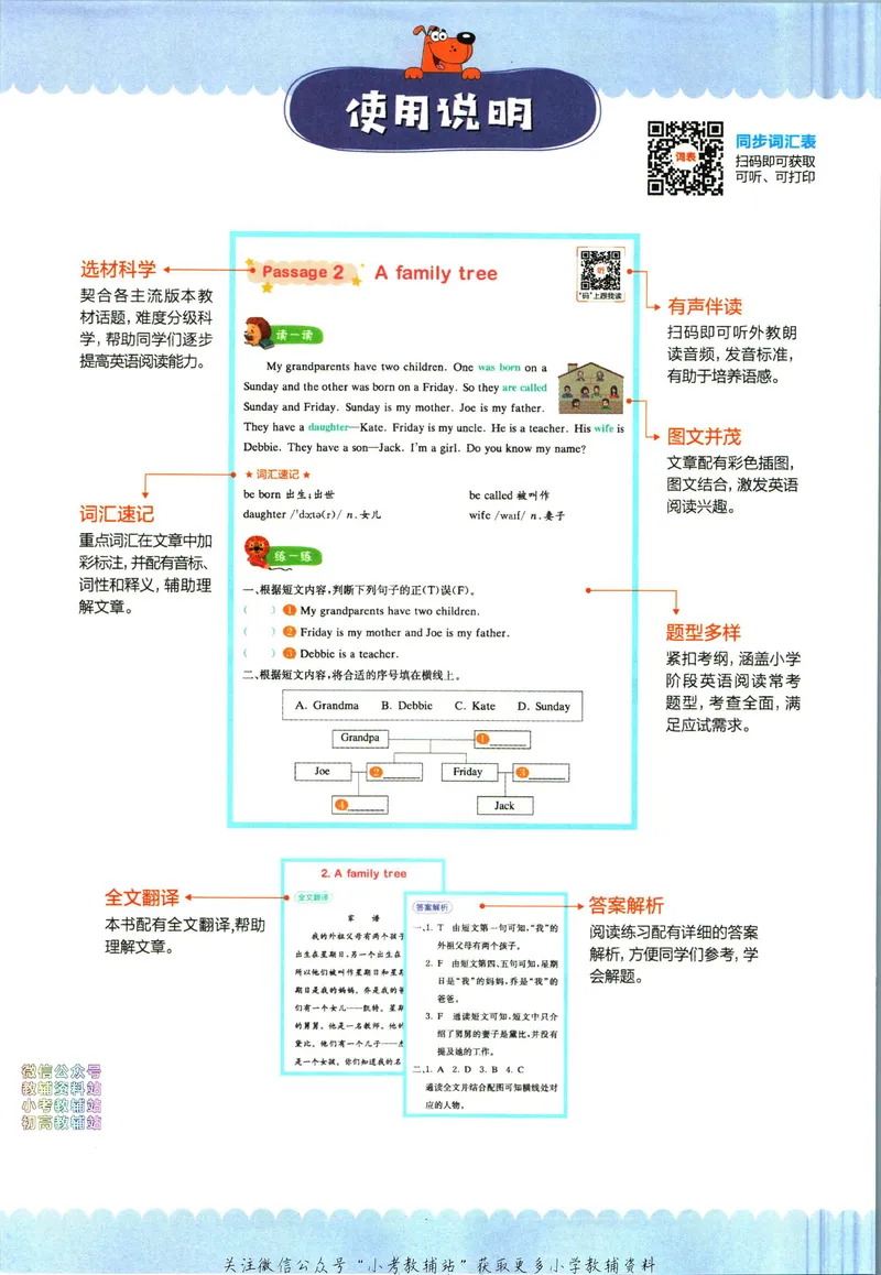 《星火英语阅读训练100篇四年级_小初高学习资料合集（每天更新）_星火英语《小学英语阅读训练100篇》》第6页预览
