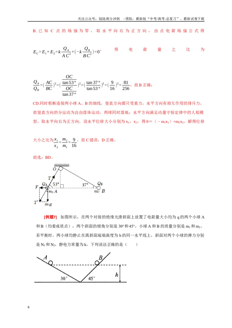 《专题15电场的力学性质（解析版）_04-物理-高考总复习_专项复习_2024年_2024高考物理三轮冲刺复习热点知识讲练题型归纳练_资料》第6页预览